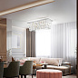 166285 Ideal Lux MARTINEZ PL8 CROMO потолочный светильник кристально чистый хром — фото 1