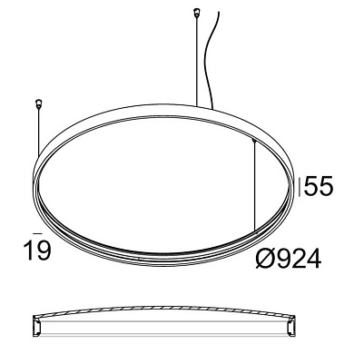 20565 0000 B Delta Light SUPERLOOP Подвесной светильник PLUS HC 90 MDL