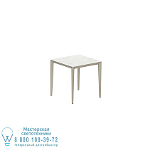 СТОЛ U-NITE 74X74CM SAND С КЕРАМИЧЕСКОЙ СТОЛЕШНИЦЕЙ ИЗ BIANCO STATUARIO Royal Botania