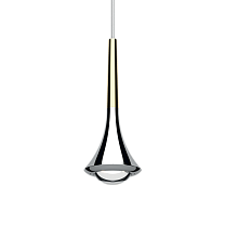RAIN PENDANT CHROME GOLD ACCENT 3000K O.C. 156018