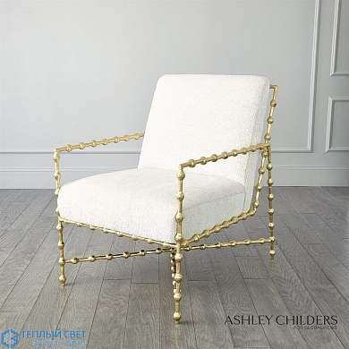 Elder Lounge Chair-Gold Leaf-Avoletta Global Views кресло