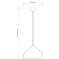 1361001 Ginestra 300 Astro lighting подвесной светильник матовый чёрный — фото 3