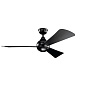 54" Sola Fan Satin Black люстра-вентилятор 330152SBK Kichler — фото 3