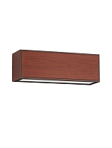 Corten Die-Casting Aluminium & Clear Glass LED 2Watt 3.700Volt 82Lm 3000K IP65 Solar light with sensor L:25.8 W:8.6 H:8.6cm