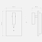 Настенный светильник для чтения Astro Lighting Edge Mini LED матовый белый — фото 2