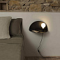 01004 Faro NIT Left black wall lamp настенный светильник матовый черный — фото 1