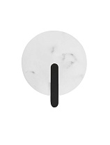 Matt Black Steel, Aluminium & Imitated Alabaster LED 6 Watt 220-240 Volt 224Lm IP20 3000K D:25 W:8 H:29 cm