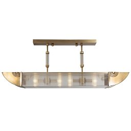 PP-341 Patinas lighting Nizza люстра в стиле ар-деко с полукруглыми торцами и стеклянными трубками