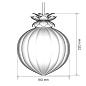 Flora Pendant Standard подвесной светильник, Rothschild & Bickers — фото 13