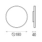 ACB Iluminacion Blas 16/3780-18 Настенный Светильник Текстурированный Черный, LED 1x8W 3000K 640lm, IP54, Встроенный LED