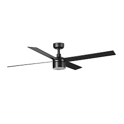 Люстра-вентилятор Faro Barcelona Rudder L Ø1320, 4 лопасти, DC-мотор, LED TEK, 3000 K