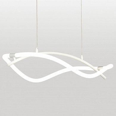 подвесной светильник с волнообразным белым корпусом