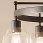 Eastmont 5 Light Chandelier Black and Walnut Wood люстра 52403BK Kichler — фото 1