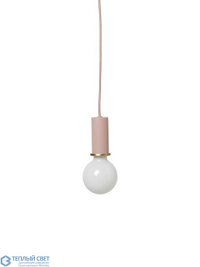 Socket Pendant Low Ferm Living подвесной светильник розовый 5112