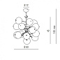 Metal Lux Atom SP 6L люстра с шестью плафонами белый 255.160.02 — фото 3