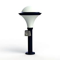 Dallas N° 7; Opal polycarbonate E27 75W Plug; Steel blue