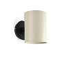 20031-80 GUADALUPE BLACK WALL LAMP BEIGE LAMPSHADE настенный светильник Faro barcelona