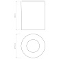 1326068 Kos Round 140 LED Astro lighting светодиодный встраиваемый светильник текстурированный чёрный — фото 2