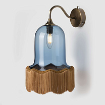 Vintage Bell Wall Light джинсовый синий