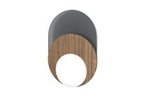 Dot 04, Корпус: чёрный; панели серое стекло + орех