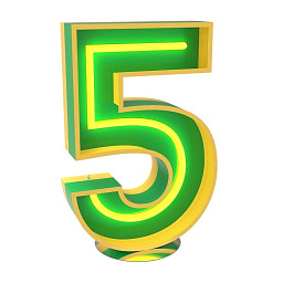 Графический светильник DelightFULL Number 5