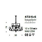 IDL Boheme 473/6+6 люстра