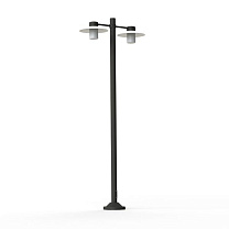 Aubanne N° 5; Frosted glass E27 23W; Dark grey