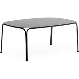 0619409 Kartell Hiray журнальный столик с металлическими ножками черного цвета