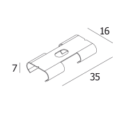 FTL35 - FIXATION SET / CORNER 180° 391 06 11 Delta light