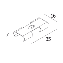 FTL35 - FIXATION SET / CORNER 180° 391 06 11 Delta light