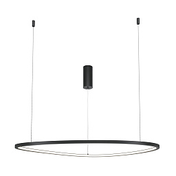 MOD072PL-L36B3K Maytoni Glint подвесной светильник кольцевой формы черного цвета с равномерным светорассеиванием
