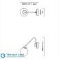 ARRAY SINGLE OPAL настенный светильник CTO LIGHTING ARRWA1BZBC — фото 2