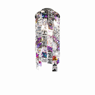 точечный светильник цилиндрический хромированный