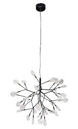 EVITA SP36 BLACK/TRANSPARENT Crystal Lux Evita подвесной светильник с ветвящейся конструкцией и прозрачными элементами на чёрном каркасе