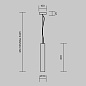Подвесной светильник Maytoni Basic Texture 5W Черный MOD461PL-L5GRK — фото 4