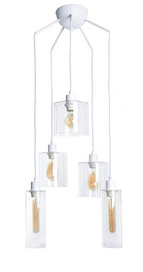 подвесной светильник с пятью лампами на шнурах