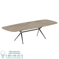 EXES СТОЛ 300X120CM АЛЮМИНИЕВЫЕ НОЖКИ БРОНЗА - СТОЛЕШНИЦА СТОЛА КЕРАМИЧЕСКАЯ TERRA SABBIA Royal Botania