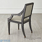 Seine Arm Dining Chair-Black w/Grey Leather Global Views кресло