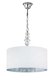 ARMANDO SP4 CHROME Crystal Lux ARMANDO CHROME подвесной светильник с цилиндрическим абажуром и хромированной арматурой