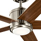 56" Brahm Fan Brushed Stainless Steel люстра-вентилятор 300044BSS Kichler — фото 6