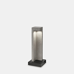246994 Ideal lux Titano уличный торшер с прямоугольным корпусом из темного металла и матовым рассеивателем