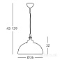 Kolarz NONNA 731.32.102 подвесной светильник состаренная латунь ø36cm высота 32cm мин. высота 42cm макс. высота 129cm 1 лампа e27