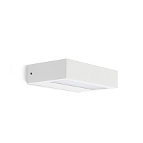Уличный настенный светильник, вверх-вниз Lombardo Trend Flat U&D 200, 11 Вт, 1550 лм, белый