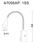 A7005AP-1SS Arte Lamp Picture lights бра с ридером LED 3W 240Lm 3000K — фото 2