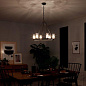 Mathias 23" 6 Light Chandelier with Clear Ribbed Glass Olde Bronze люстра 52107OZ Kichler — фото 1