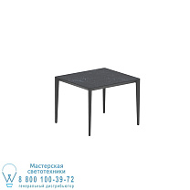 СТОЛ U-NITE 100X90СМ, АНТРАЦИТОВЫЙ, С КЕРАМИЧЕСКОЙ СТОЛЕШНИЦЕЙ ИЗ NERO MARQUINA Royal Botania