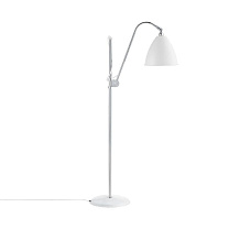 BESTLITE BL3 - Lampadaire/Pied chrome, abat-jour blanc mat