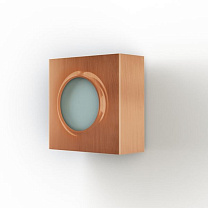 Klint N° 1; Clear PMMA Built-in LED 2800°K warm white 8W; Varnished brushed copper