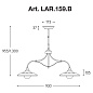 LAR.159.B TOSCA Aldo Bernardi потолочный подвесной светильник