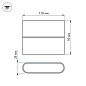 Настенный светильник Arlight SP-WALL-FLAT-S110x90-2x3W — фото 2